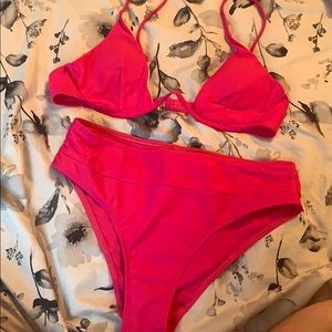 Shein Underwire Hot Pink Bikini NEVERWORN